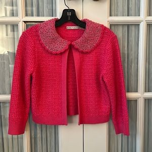 Alex & Olivia tweet cropped cardigan
